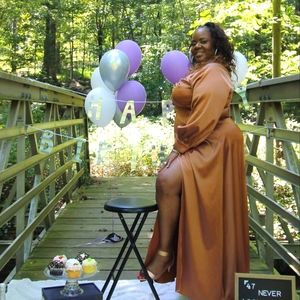 Beautiful in Bronze Maxi Plus Size Dress by Fashion Nova Curve size 2XL